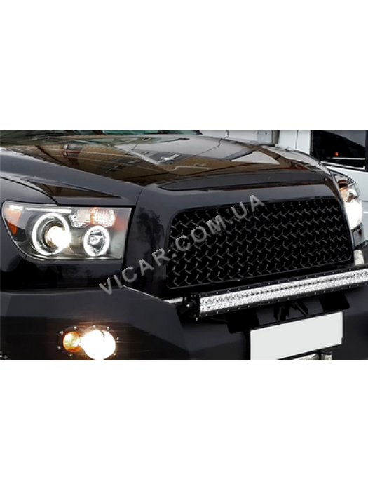 Передние линзовые фары с led элементами Toyota Sequoia 